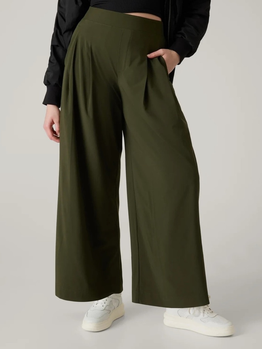 Athleta Brooklyn Heights Pleated Wide Leg Pants
